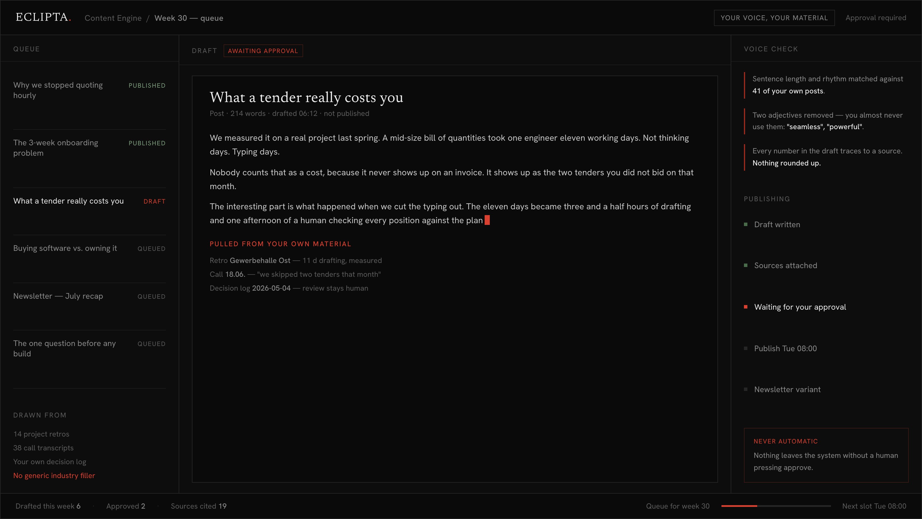 B2B brands: Write content in your own voice, from your own work