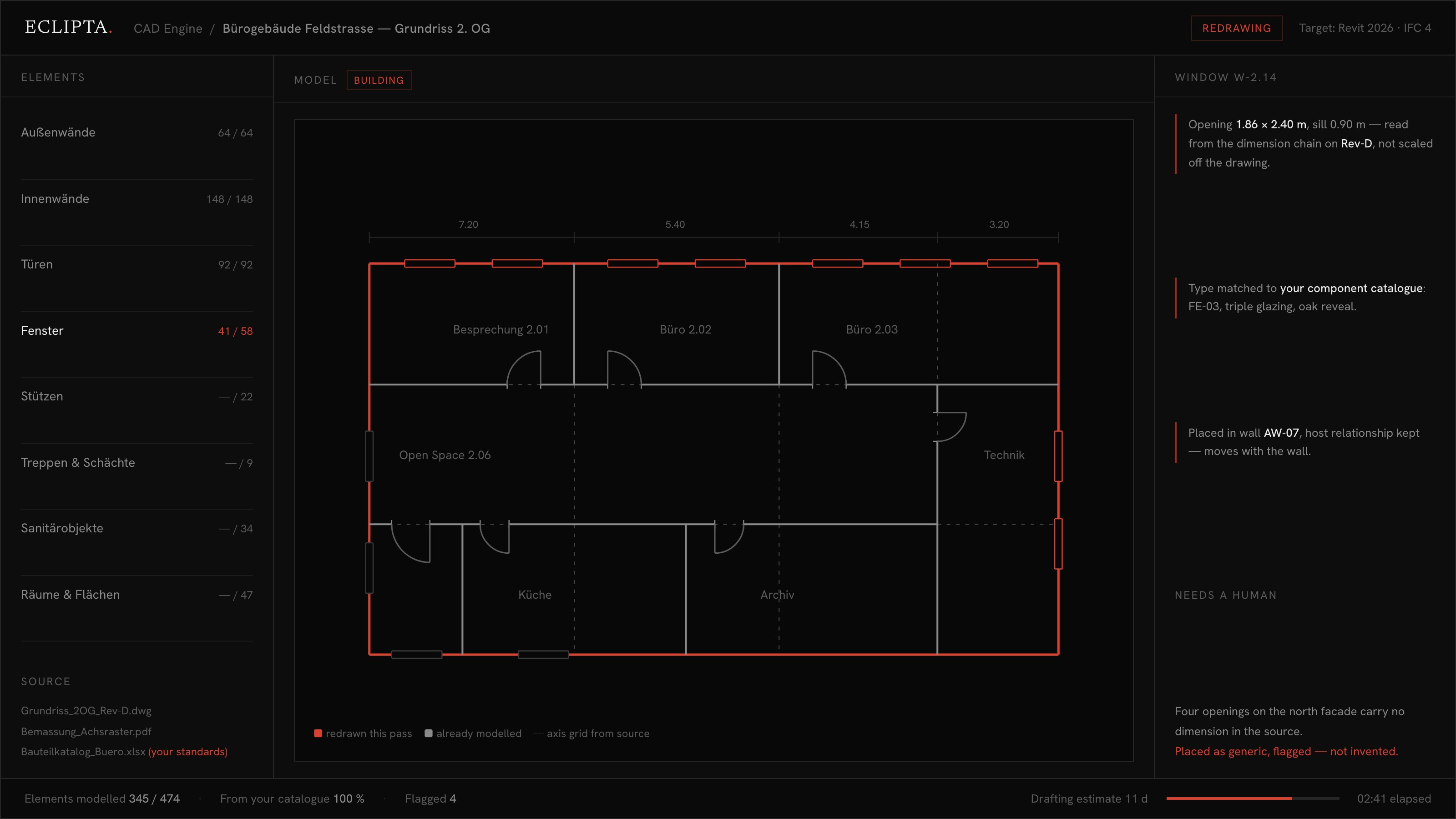Architecture and construction: Convert 2D plans into a 3D model in your own CAD software